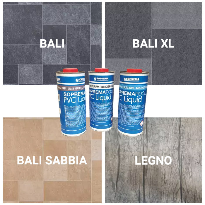 Liquido sigillante per rivestimento Liner SopremaPool DESIGN e ARMONIA - tanica da 1 L - Liquido Sigillante Per Rivestimento Liner Sopremapool Design E Armonia - Tanica Da 1 L Bali / Bali Xl