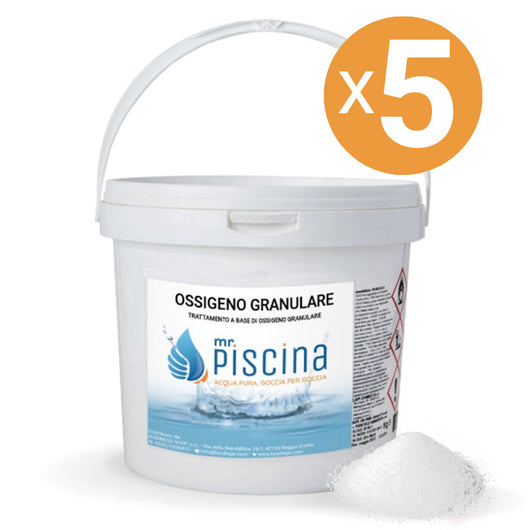 Ossigeno Granulare, 5 Confezioni Da 5 Kg