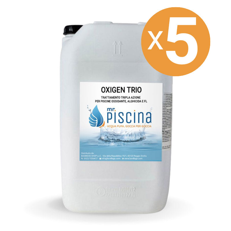 Oxigen Trio - Ossigeno Liquido, 5 Confezioni Da 25 Kg