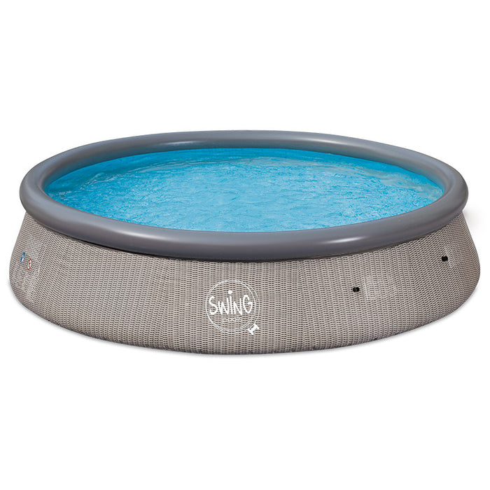 Piscina Fuori Terra Gonfiabile Swing Quick Wicker  3,66 X H 0,91 M