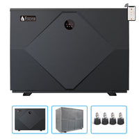 Pompa Di Calore Full Inverter Per Piscina Fino A 90 M³ Inverstar By Mr. Piscina® Con Copertura Protettiva E Piedini Antivibrazione