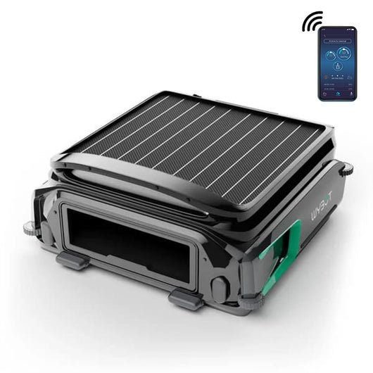 Pulitore automatico Skimmer Robot di superficie F1 ad energia solare per piscina