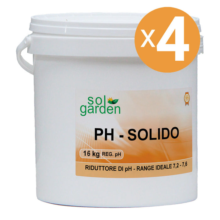 Riduttore Ph Piscina Granulare, 4 Confezioni Da 16 Kg