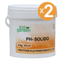 Riduttore Ph Piscina Granulare, 2 Confezioni Da 5 Kg