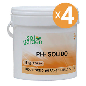 Riduttore Ph Piscina Granulare, 4 Confezioni Da 5 Kg