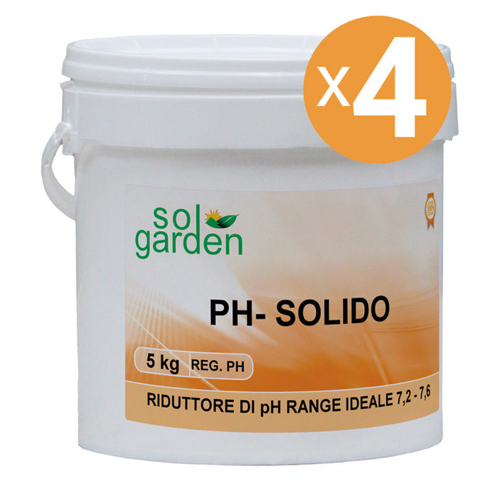 Riduttore Ph Piscina Granulare, 4 Confezioni Da 5 Kg