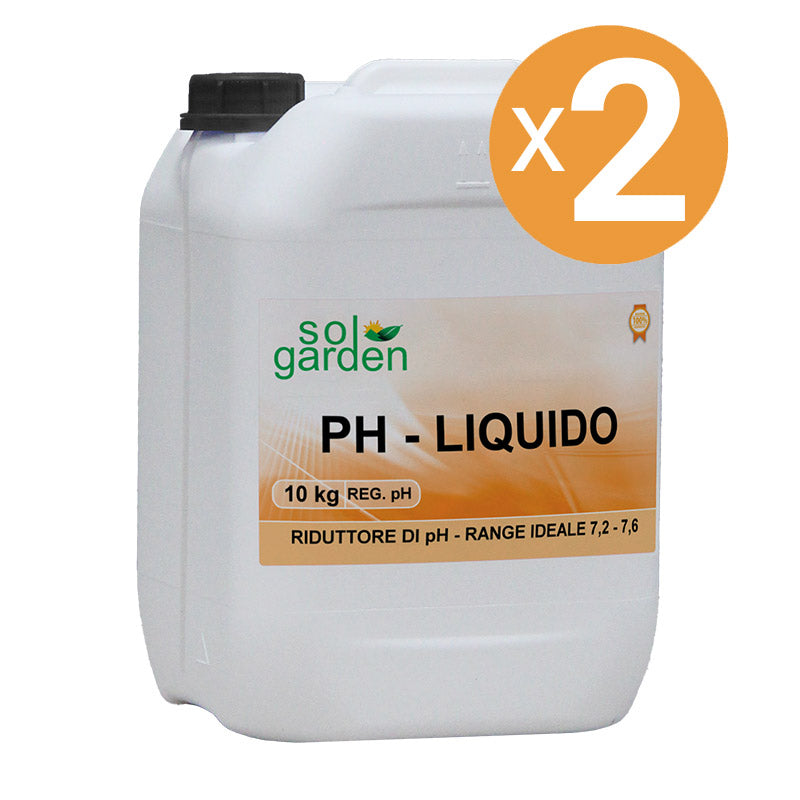 Riduttore Ph Piscina Liquido, 2 Confezioni Da 10 L