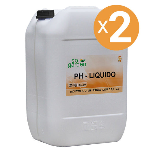 Riduttore Ph Piscina Liquido, 2 Confezioni Da 25 L
