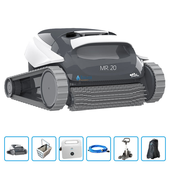 Robot Piscina Dolphin Mr. 20 Premium Con Carrello E Copertura Protettiva
