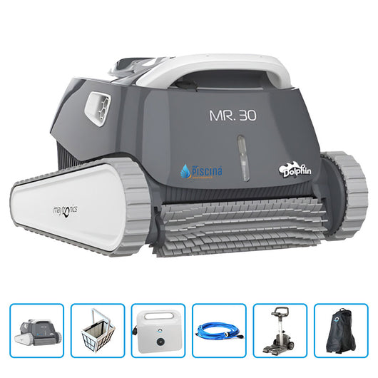 Robot Piscina Dolphin Mr. 30 Premium Con Carrello E Copertura Protettiva