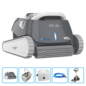Robot Per Piscina Dolphin Mr. 40i By Maytronics Con Trasformatore Digitale Iot E Carrello