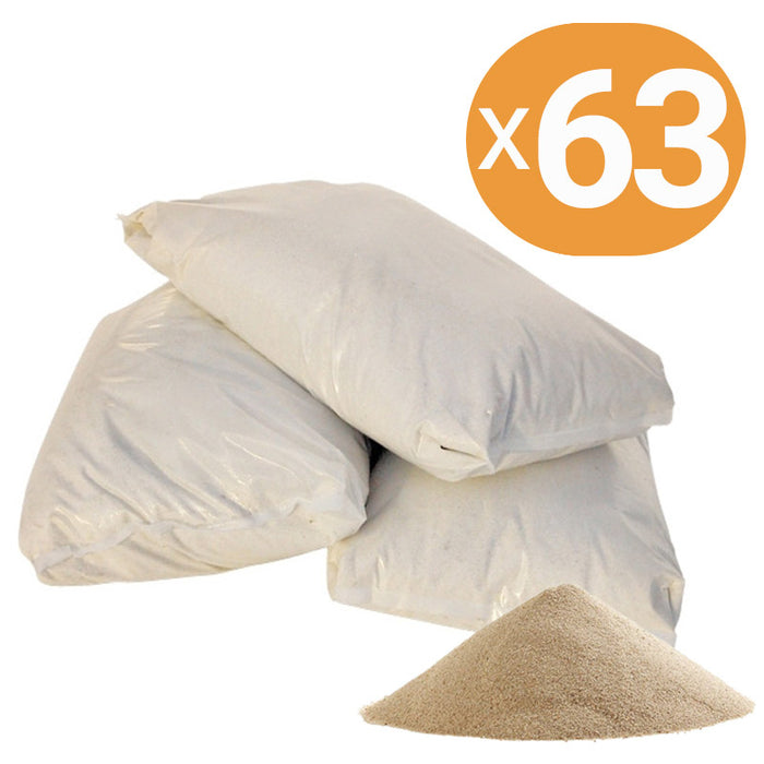 Sabbia di Quarzo Filtrante - Bancale da 63 sacchi da 25 kg (1575 Kg)