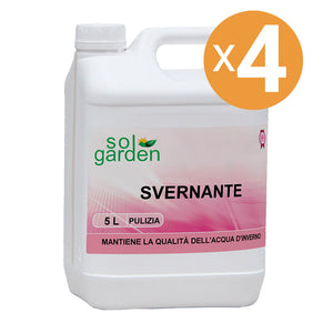 Svernante Per Mantenimento Acqua Piscina Invernale, 4 Confezioni Da 5 L