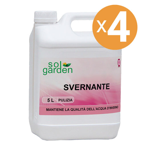 Svernante Per Mantenimento Acqua Piscina Invernale, 4 Confezioni Da 5 L