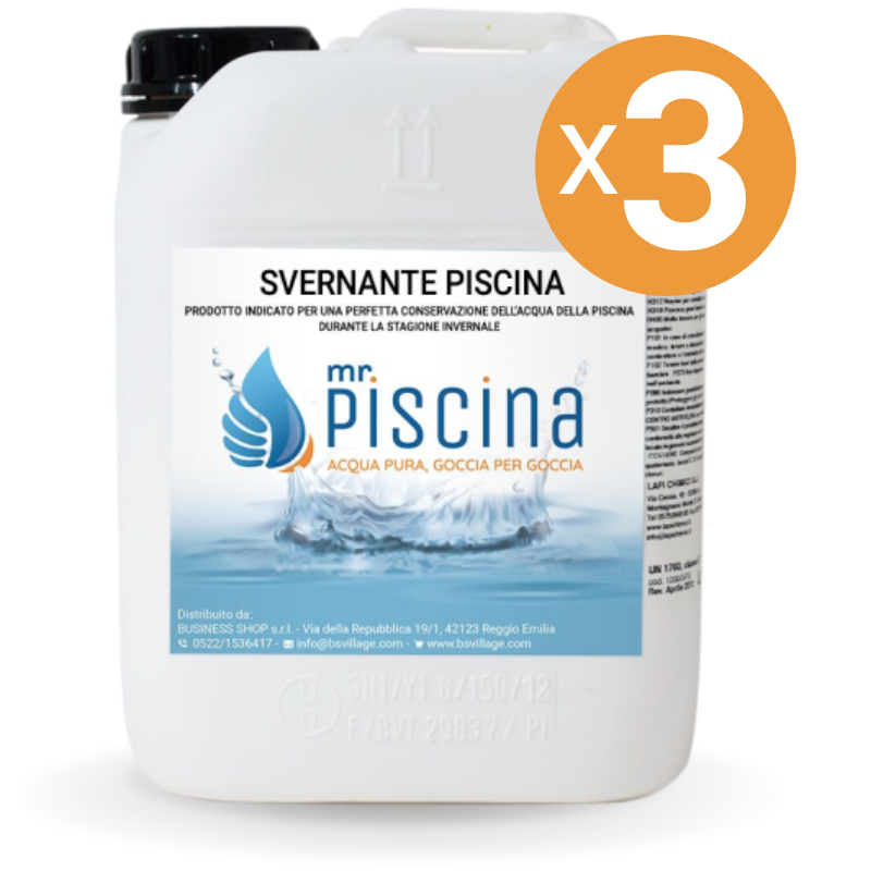 Svernante Piscina, 3 Confezioni Da 10 Kg