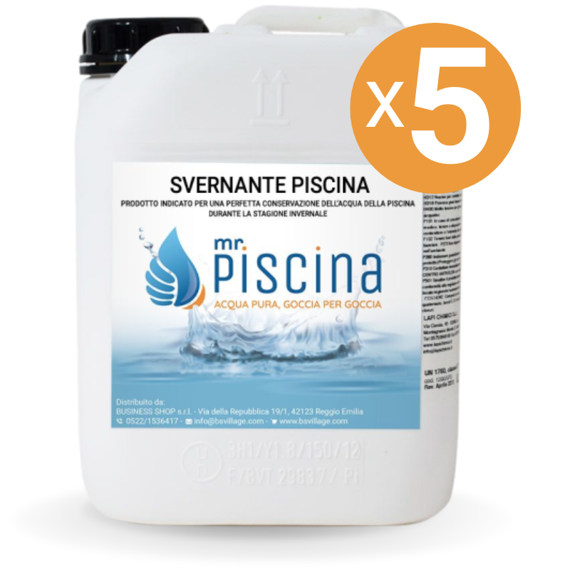 Svernante Piscina, 5 Confezioni Da 5 Kg