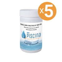 Tricloro 90% Pastiglie 200 Gr Blisterate, 5 Confezioni Da 1 Kg