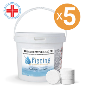 Tricloro 90% Pastiglie 500 Gr Blisterate, 5 Confezioni Da 10 Kg