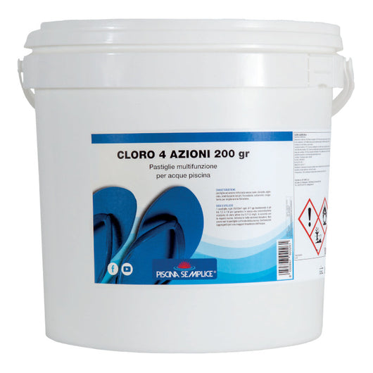 Cloro 4 Azioni 200 Gr 10 Kg - Cloro Per Mantenimento