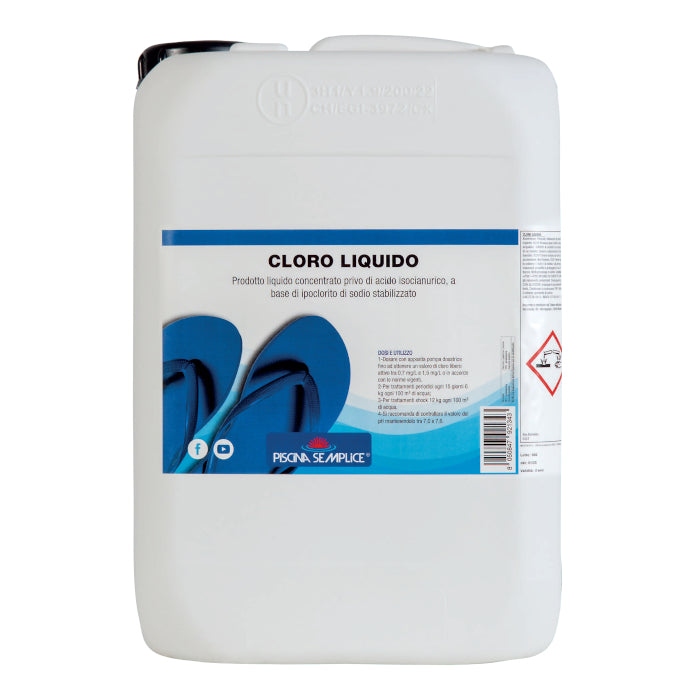 Cloro Liquido 12Kg - Cloro Per Mantenimento Della Acqua Della Piscina