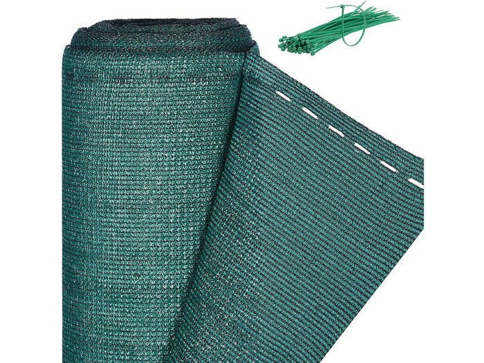 Paravento sintetico "Verdo" - 2 x 10 m - 90g/m² - Verde