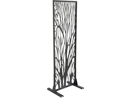 Recinzione metallica decorativa "Tree" 50 x 150 cm - Antracite