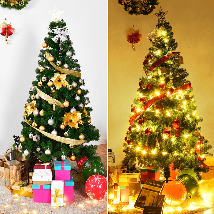 Albero natale 180cm pvc metallo e albero natale 120cm pino, Albero natale alta qualit¨¤ pvc e albero natale 100 luci led-Alberi di Natale