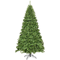 Albero di Natale non illuminato 230 cm, Abete artificiale con cerniere e aghi in PVC per casa e ufficio-Alberi di Natale