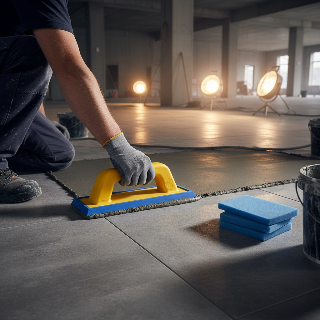 Spatola per fuga doppio profilo gomma intercambiabile azzurrina 95x248 mm