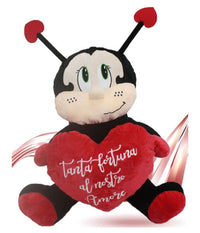 Coccinella Peluche Da 55 Cm Con Cuore Regalo Porta Fortuna San Valentino 95387         