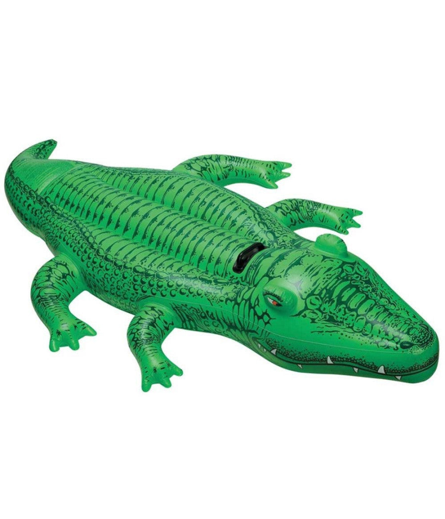 Coccodrillo Cavalcabile Gioco Gonfiabile Per Bambini 168 X 86 Cm Mare Piscina         