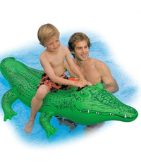 Coccodrillo Cavalcabile Gioco Gonfiabile Per Bambini 168 X 86 Cm Mare Piscina         