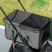 Passeggino per Cani 3 in 1 Convertibile in Borsa e Trasportino con Guinzaglio e Cuscino, Grigio