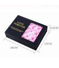 Trade Shop - Cofanetto Scatola Box Regalo Con Rose San Valentino Matrimonio Laura Anniversari -