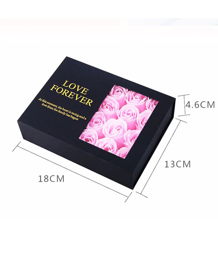 Trade Shop - Cofanetto Scatola Box Regalo Con Rose San Valentino Matrimonio Laura Anniversari -