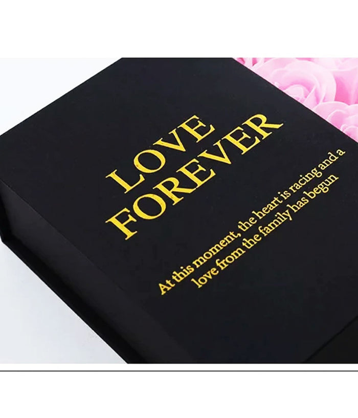 Trade Shop - Cofanetto Scatola Box Regalo Con Rose San Valentino Matrimonio Laura Anniversari -