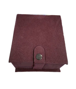 Cofanetto Scatolo Confezione Astuccio Con Cuscino Per Orologio Velluto Rosso         