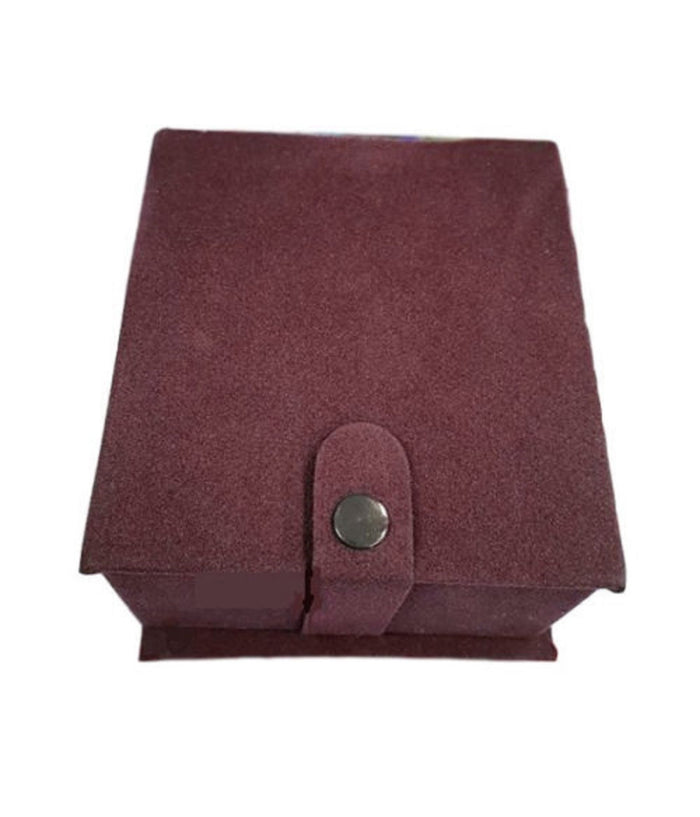 Cofanetto Scatolo Confezione Astuccio Con Cuscino Per Orologio Velluto Rosso         