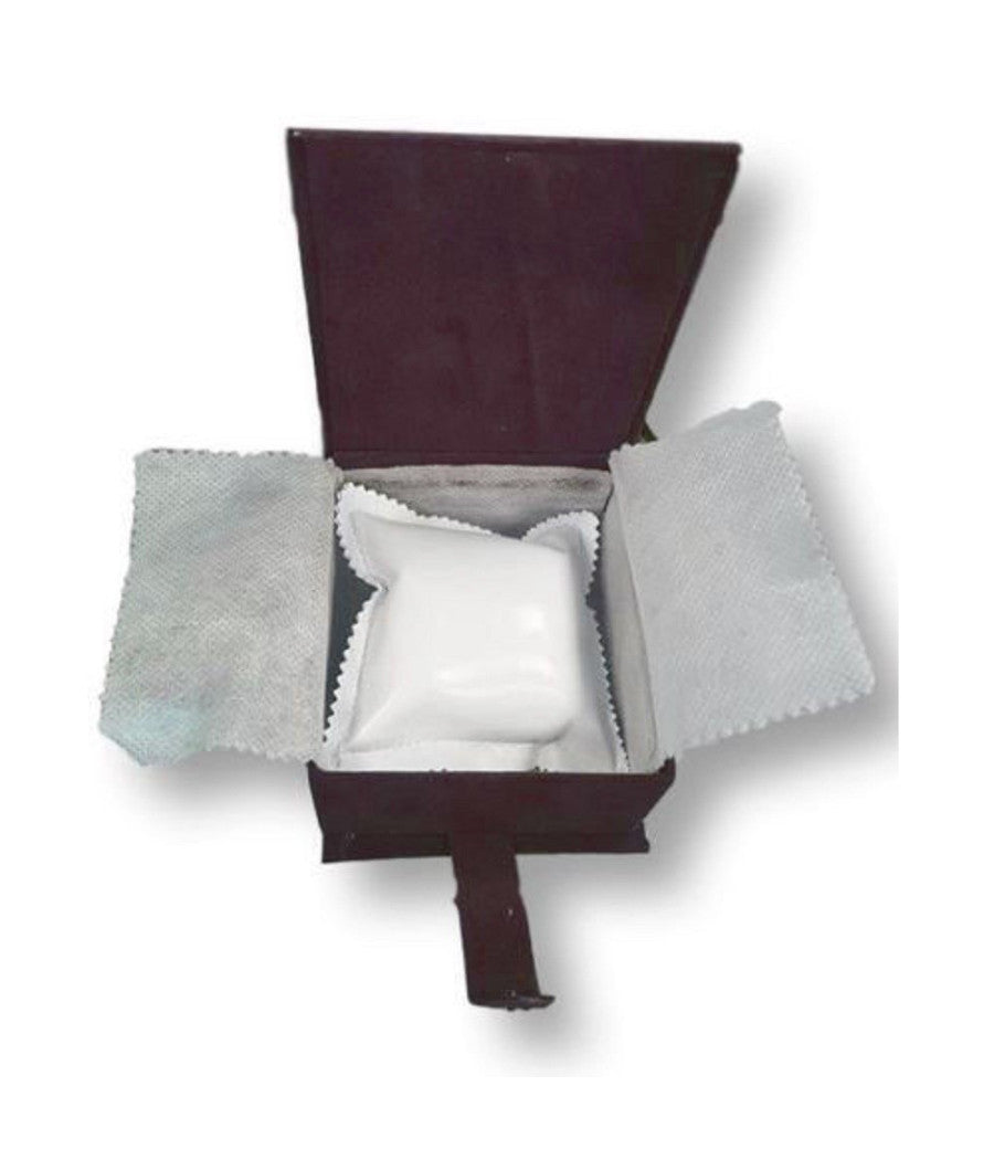 Cofanetto Scatolo Confezione Astuccio Con Cuscino Per Orologio Velluto Rosso         