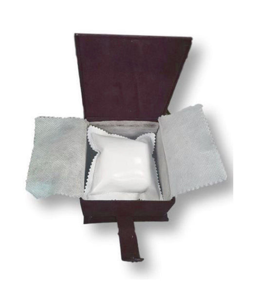 Cofanetto Scatolo Confezione Astuccio Con Cuscino Per Orologio Velluto Rosso         