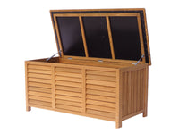 Cassapanca da giardino in legno "Macao" - 130 x 64 x 60 cm - Marrone