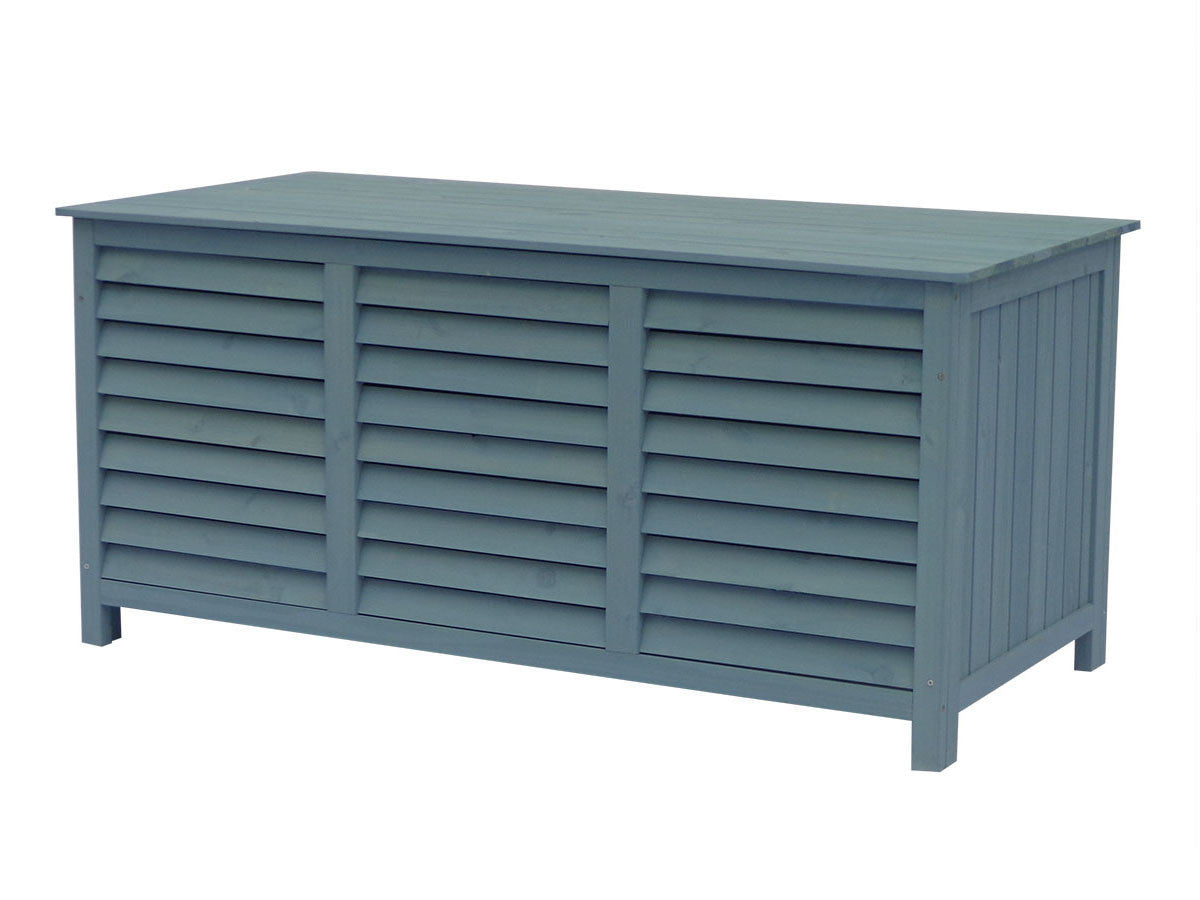 Cassapanca da giardino in legno "Macao" - 130 x 64 x 60 cm - Azzurro