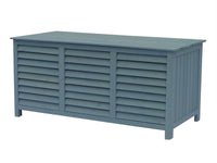 Cassapanca da giardino in legno "Macao" - 130 x 64 x 60 cm - Azzurro