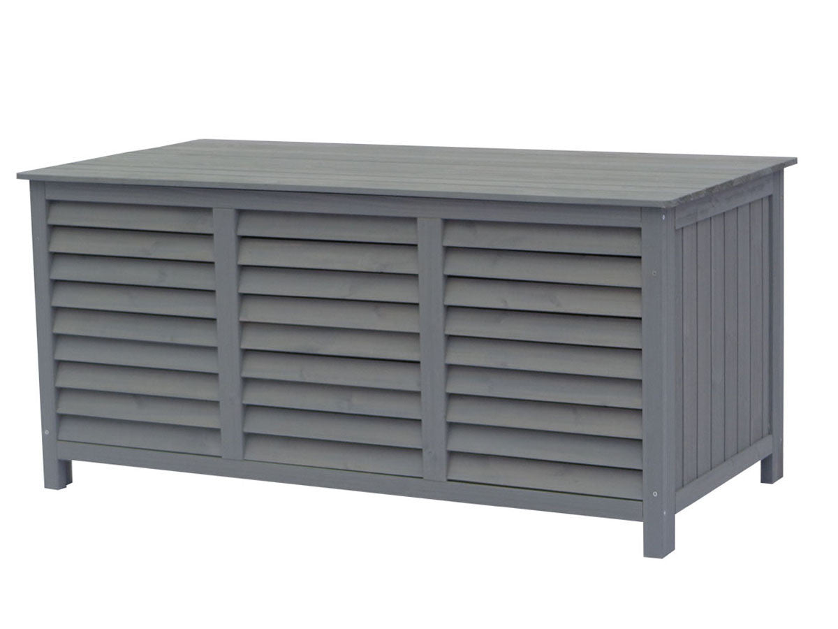 Cassapanca da giardino in legno "Macao" - 130 x 64 x 60 cm - Antracite