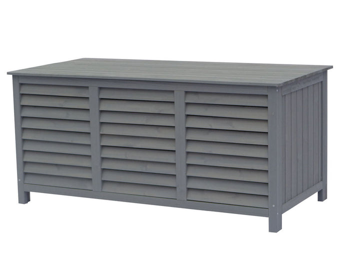 Cassapanca da giardino in legno "Macao" - 130 x 64 x 60 cm - Antracite