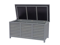 Cassapanca da giardino in legno "Macao" - 130 x 64 x 60 cm - Antracite