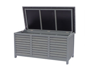 Cassapanca da giardino in legno "Macao" - 130 x 64 x 60 cm - Antracite