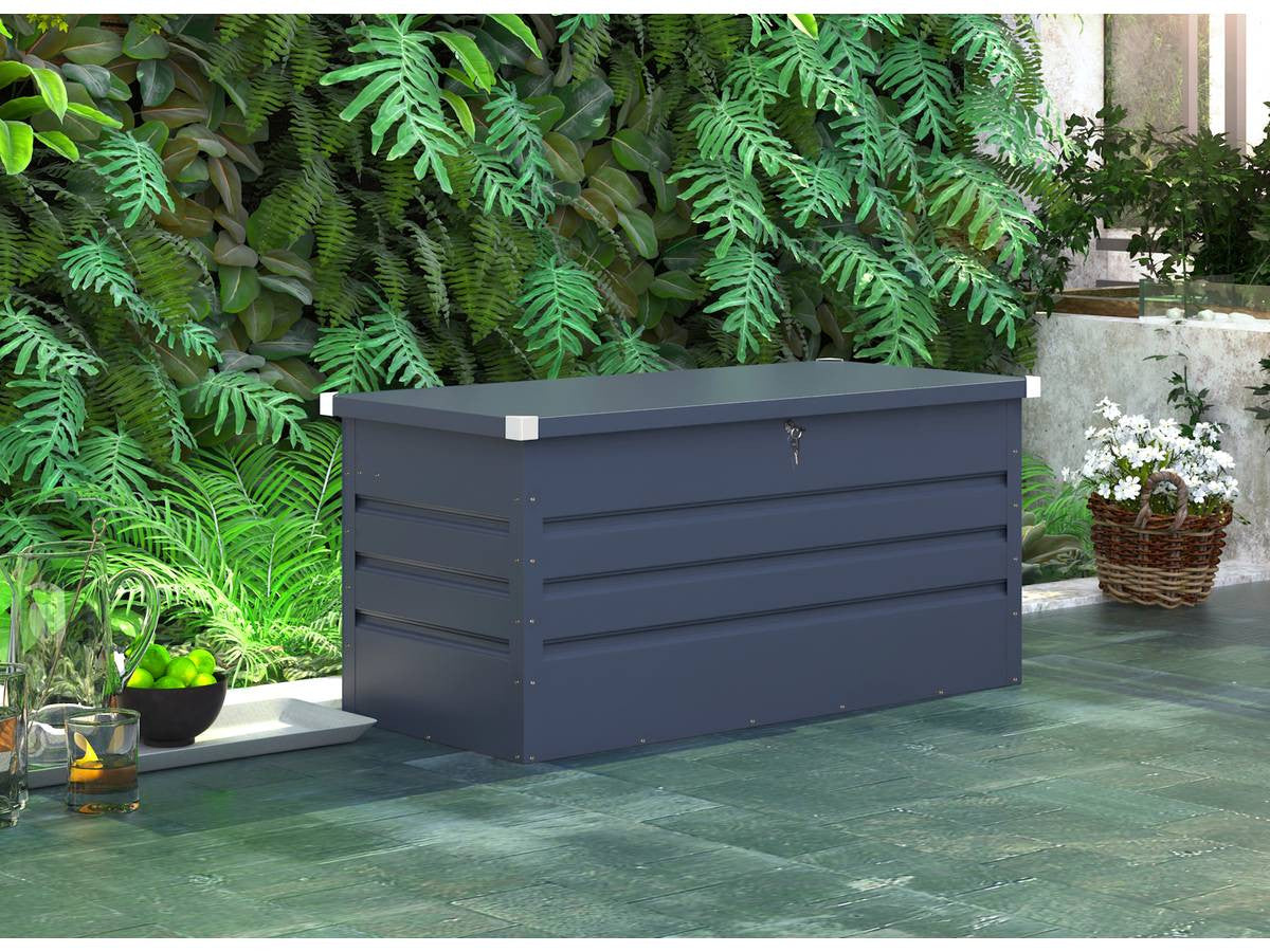 Contenitore da giardino "Store" - 680 L - 165 x 69 x 60 cm - Grigio