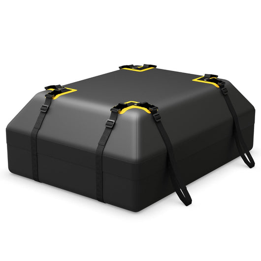 Borsa da tetto per auto 83 x 112 x 43 cm borsa da campeggio impermeabile di grande capacità in poliestere nero 20_0018720