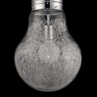 LÚZETE - COLGANTE BULB ACERO